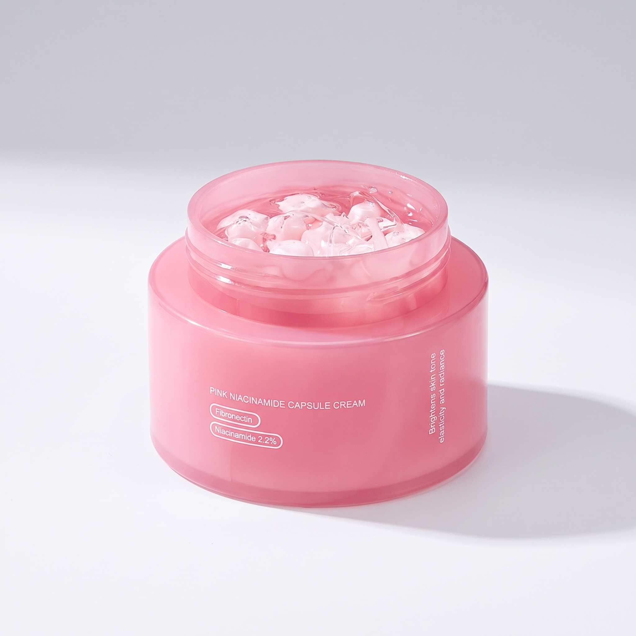 Pink Capsule Niacinamide & PDRN Gel-Cream Moisturiser (55g), taken apart